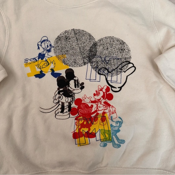 Uniqlo NWOT Kids Sweater with Cartoon Characters - White, Red, Blue - Picture 2 of 4